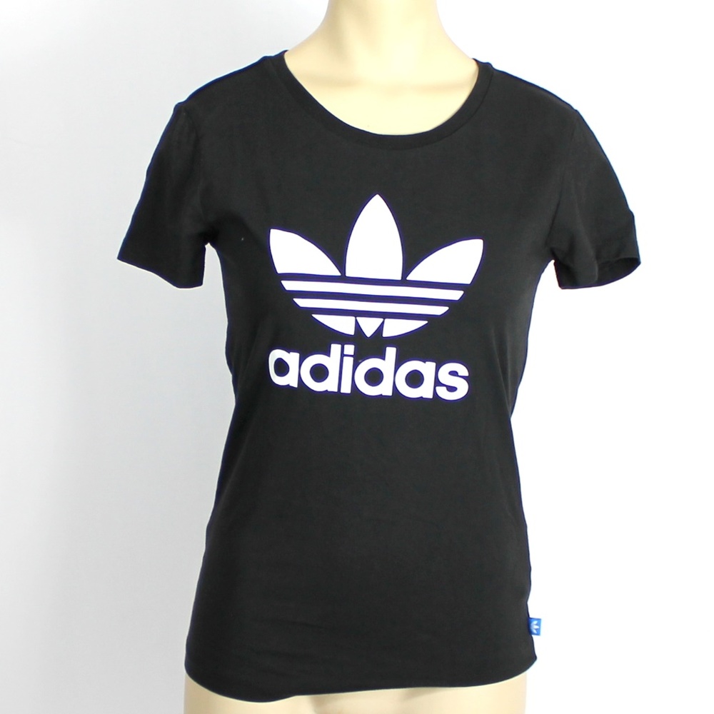 Adidas Graphic Tee Shirt Trefoil Women's Sz XS